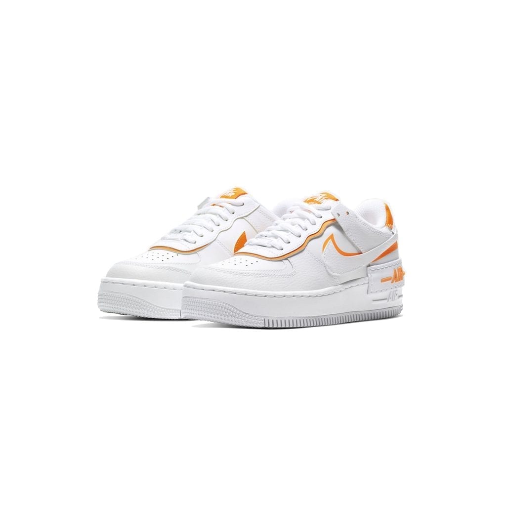 white and orange air force 1