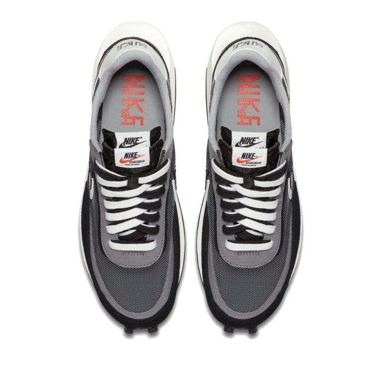 black and white sacai x ldwaffle